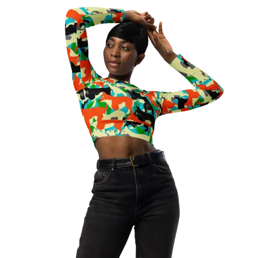 Foxglove Pack on a Long Sleeve Crop Top