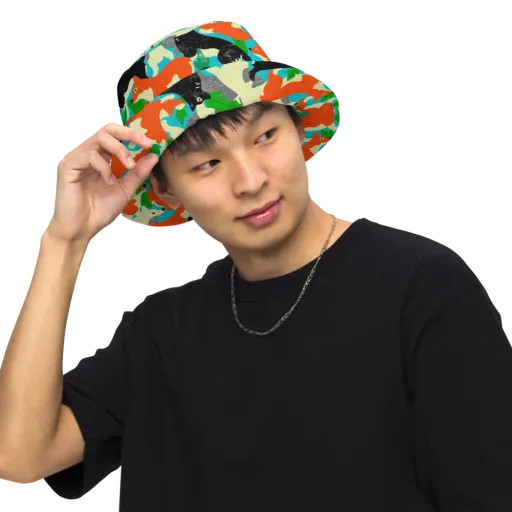 Foxglove Pack on a Reversible Bucket Hat