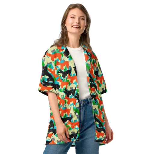 Foxglove Pack on a Button Shirt