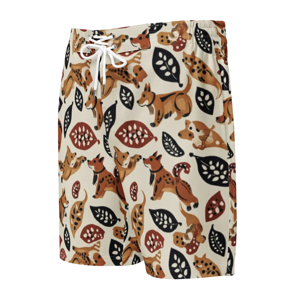 Autumn Canid on Men's Board Shorts — Front