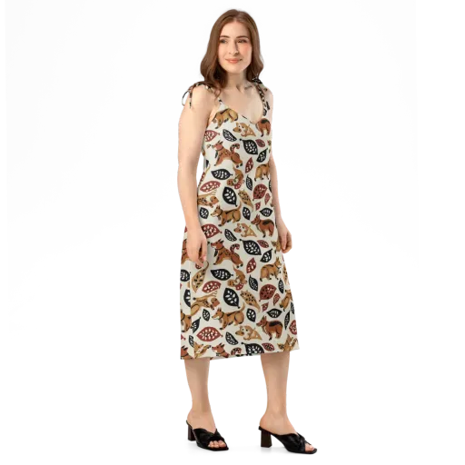 Autumn Canid on a Slip Dress