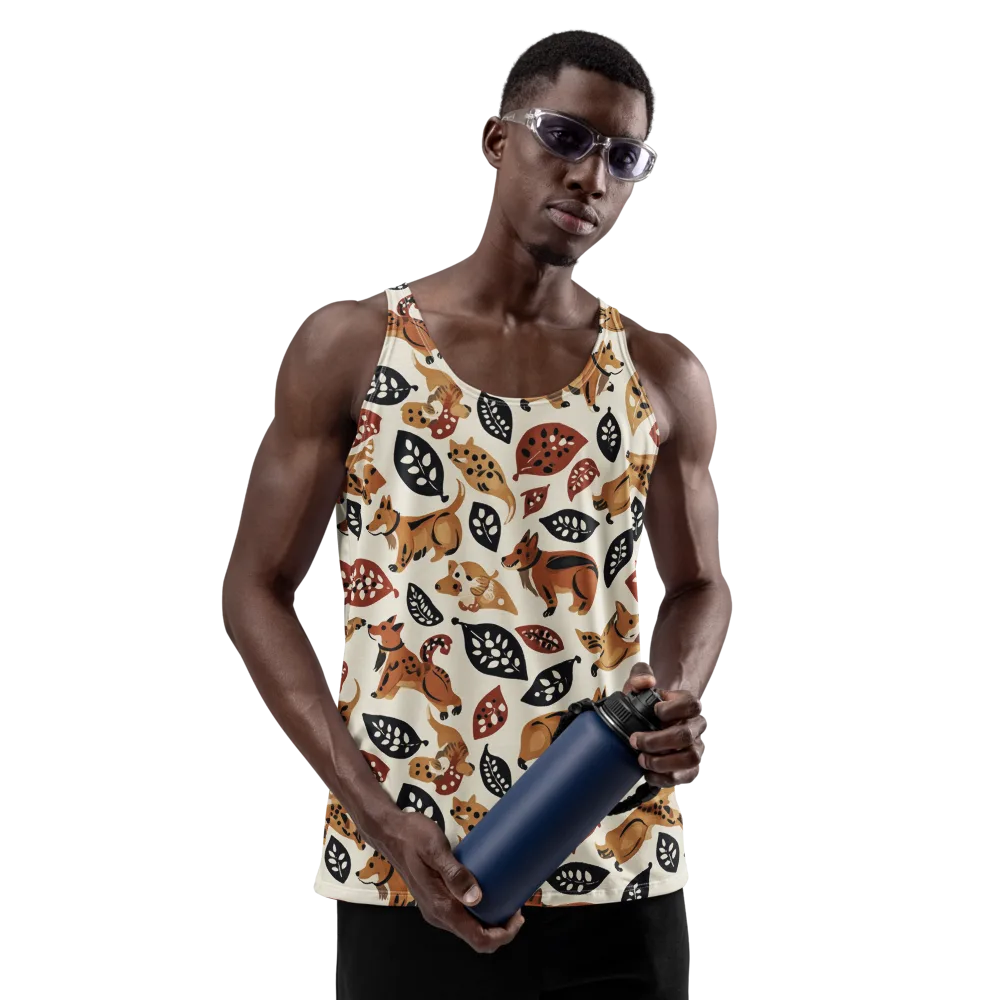Autumn Canid on Men's Tank Top — Front