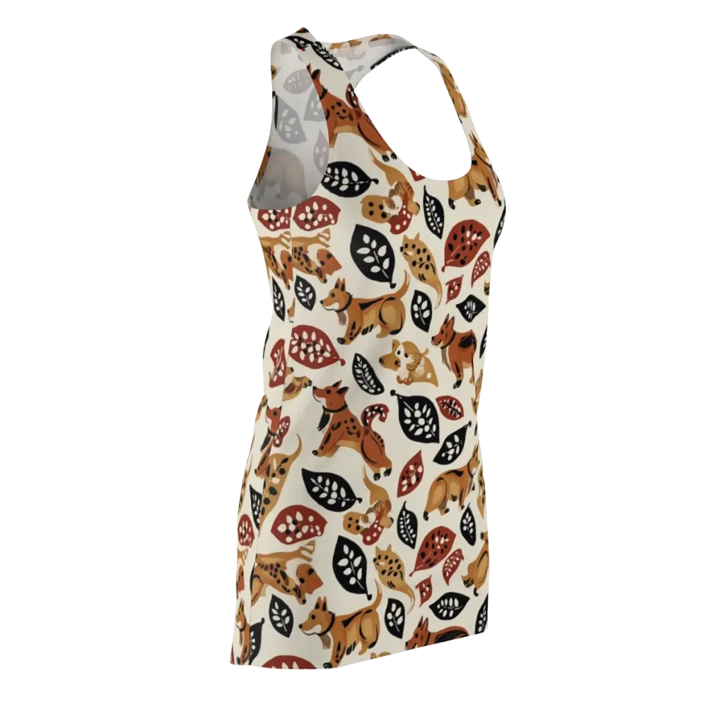 Autumn Canid on Racerback Dress — Front Side