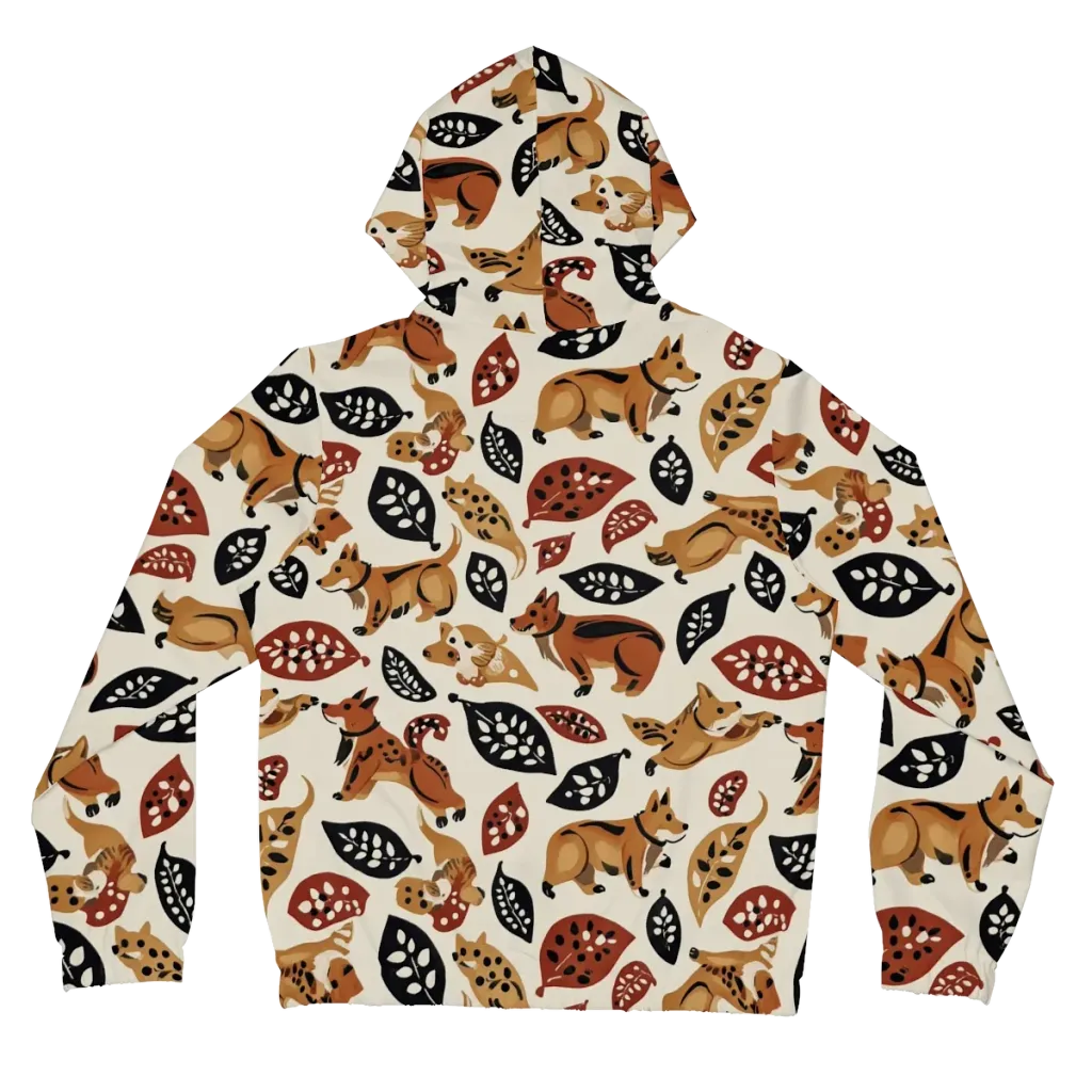 Autumn Canid on Women's Full-Zip Hoodie — Back
