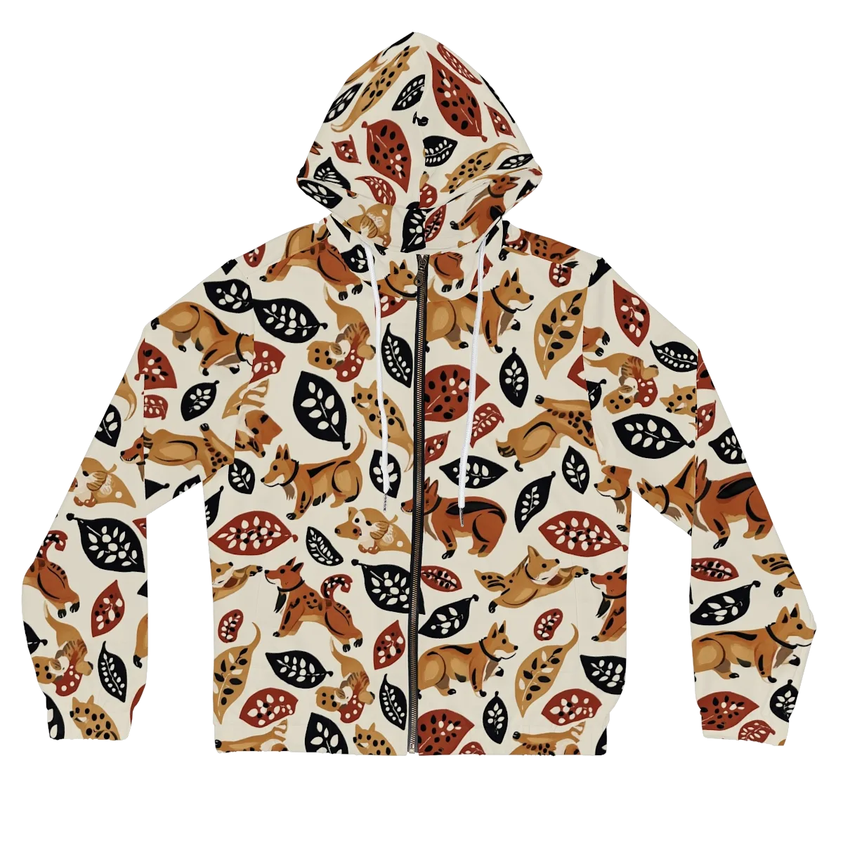 Autumn Canid on Women's Full-Zip Hoodie — Front
