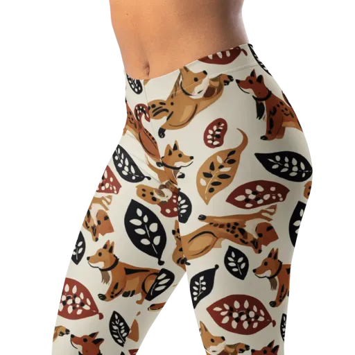 Autumn Canid on a Leggings