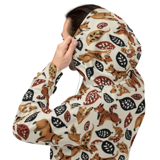 Autumn Canid on a Hoodie