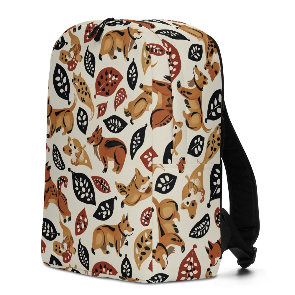 Autumn Canid on Minimalist Backpack — Left
