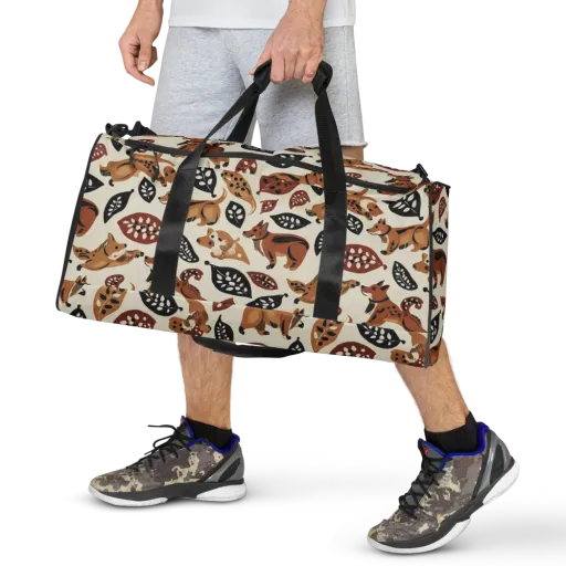 Autumn Canid on a Duffle Bag