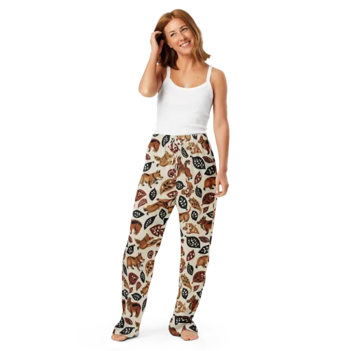 Autumn Canid on a Women's Pajama Pants