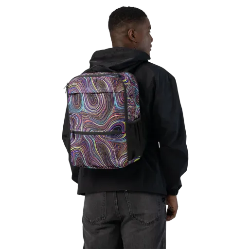 Neon Topography on a Utility Backpack