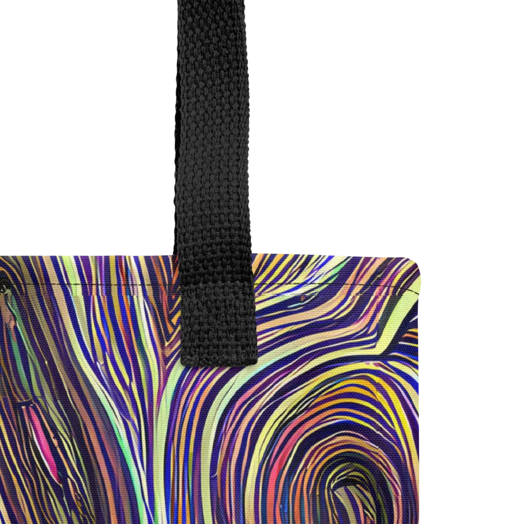 Neon Topography on Tote Bag — Product details