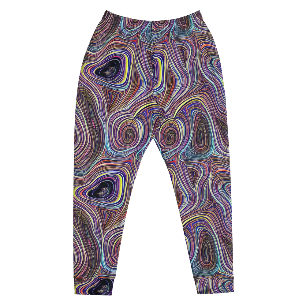 Neon Topography on Men's Joggers — Front