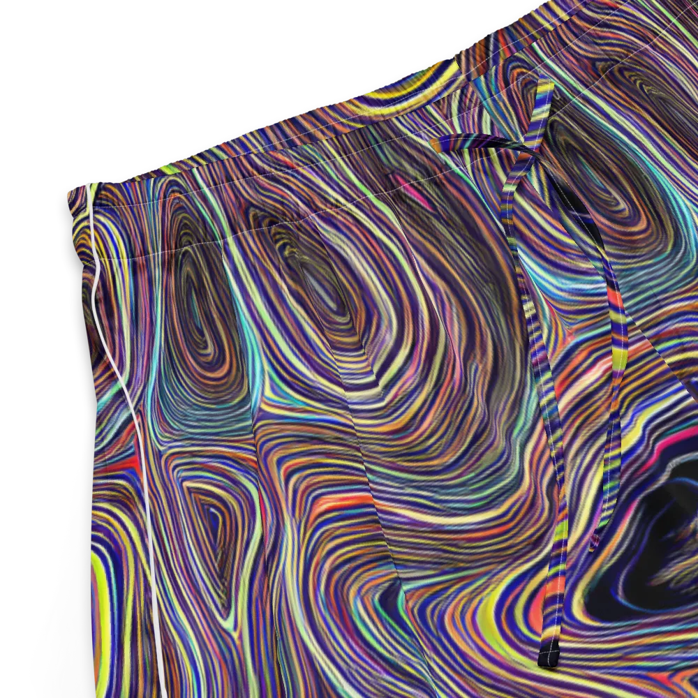 Neon Topography on Women's Pajama Shorts — Product details
