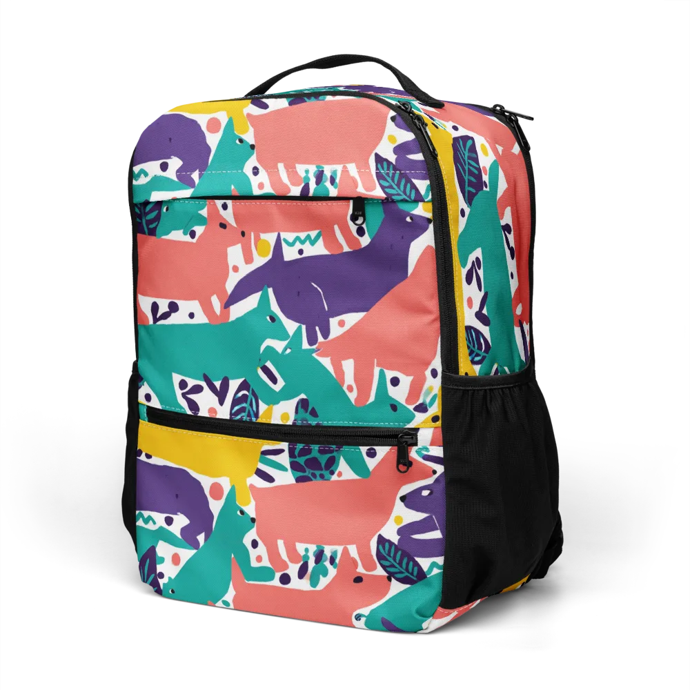 Wildlife Parade on Utility Backpack — Left Front