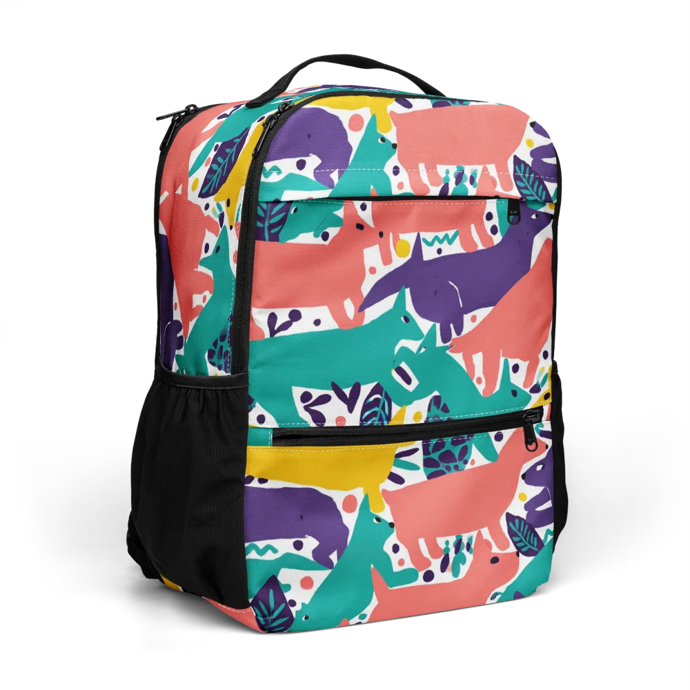 Wildlife Parade on Utility Backpack — Right Front