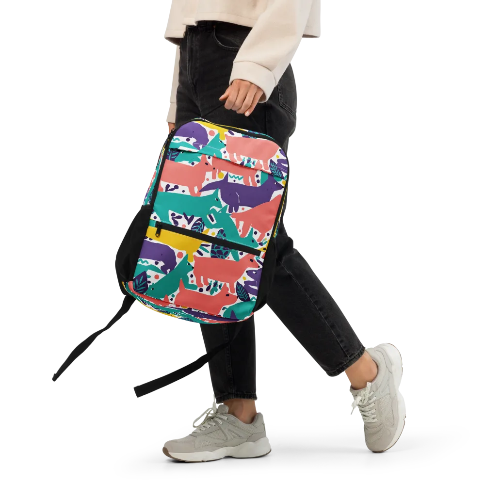 Wildlife Parade on Utility Backpack — Front