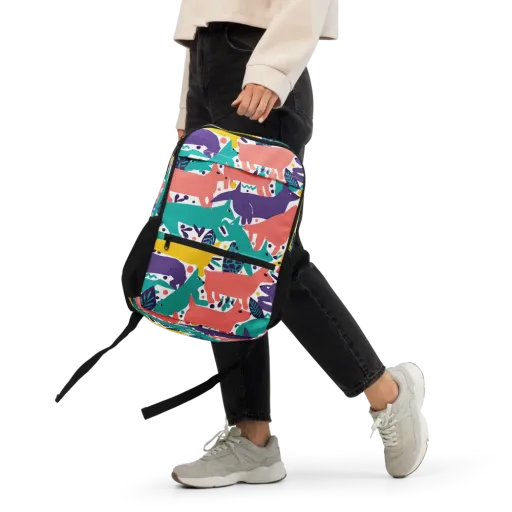 Wildlife Parade on a Utility Backpack