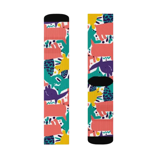 Wildlife Parade on a Socks