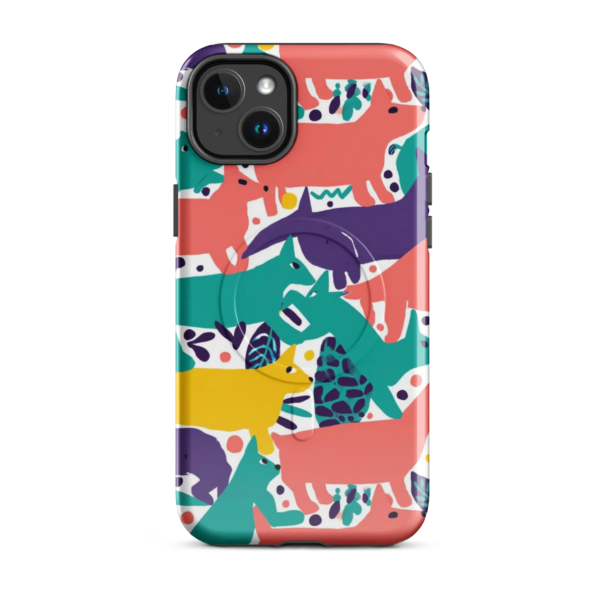 Wildlife Parade on MagSafe Tough Case for iPhone® — Front