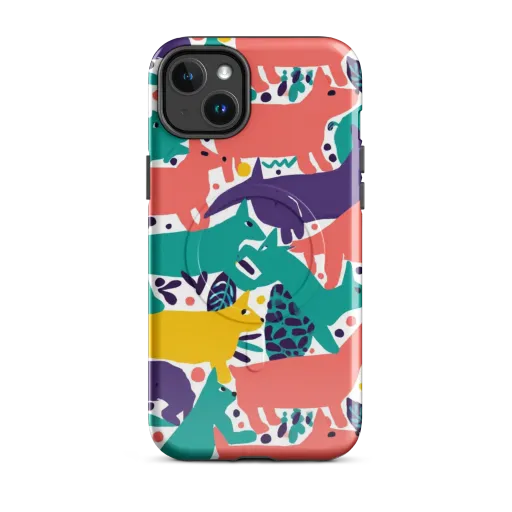 Wildlife Parade on a MagSafe Tough Case for iPhone®