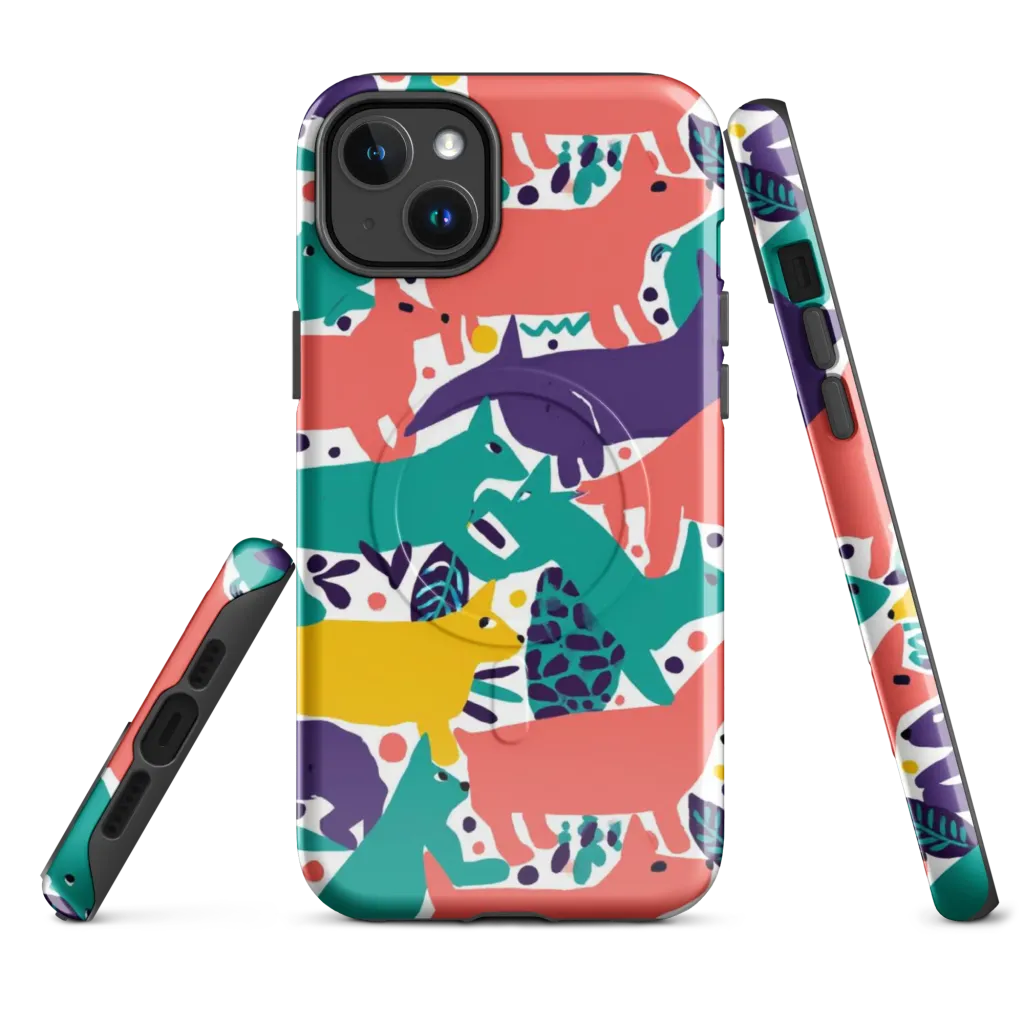 Wildlife Parade on MagSafe Tough Case for iPhone® — Front