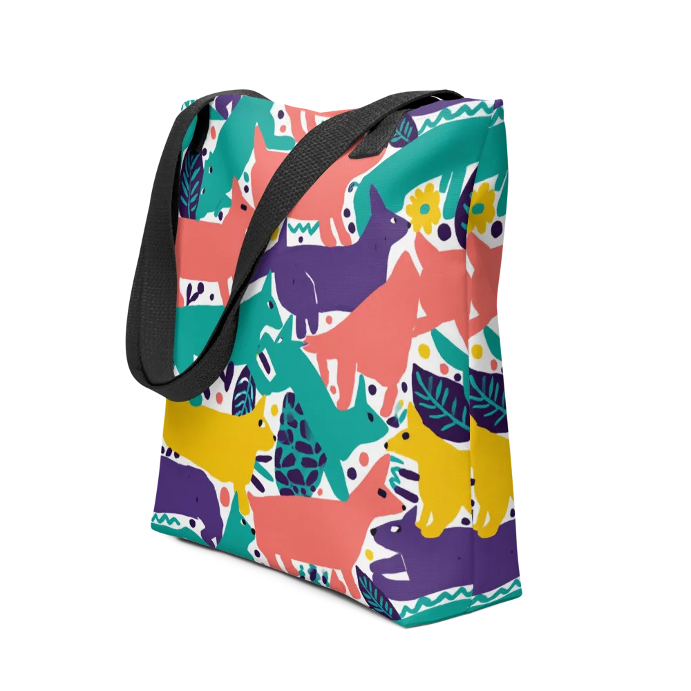 Wildlife Parade on Tote Bag — Front