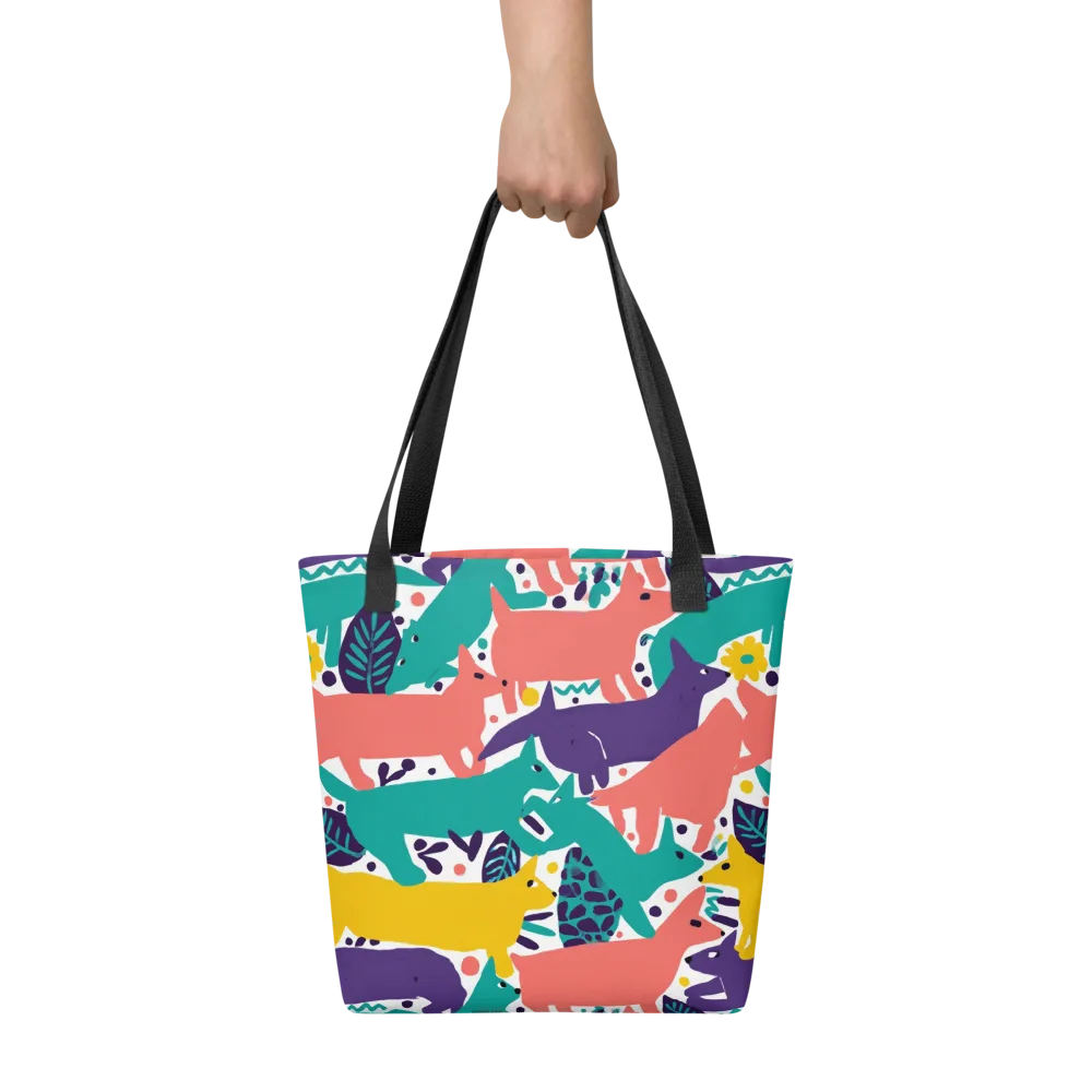 Wildlife Parade on Tote Bag — Front