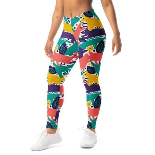 Wildlife Parade on a Leggings