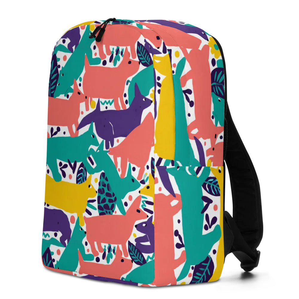 Wildlife Parade on Minimalist Backpack — Left