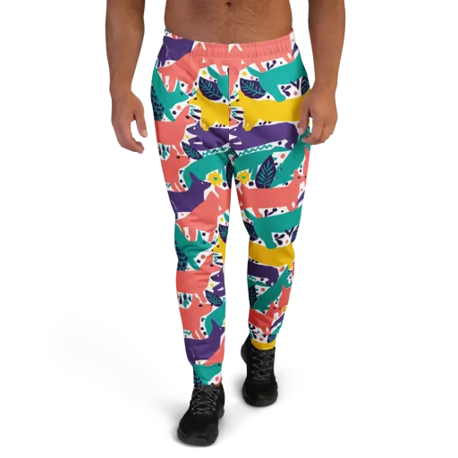 Wildlife Parade on a Men's Joggers