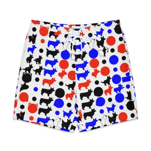 Canine Pop on a Men's Board Shorts