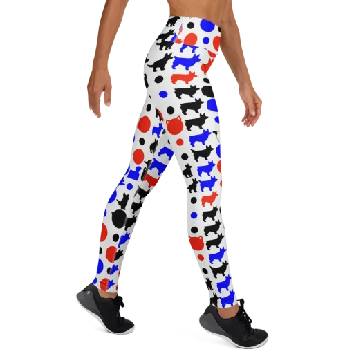 Canine Pop on a Yoga Leggings