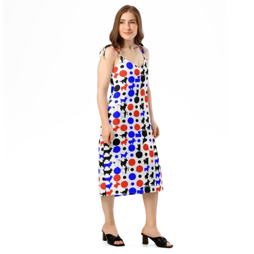 Canine Pop on a Slip Dress