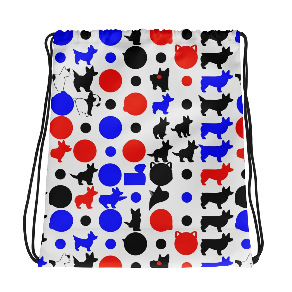 Canine Pop on Drawstring Bag — Photo
