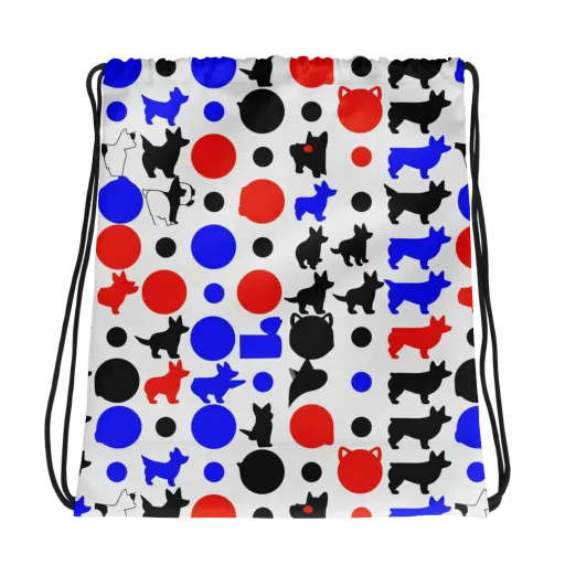 Canine Pop on a Drawstring Bag