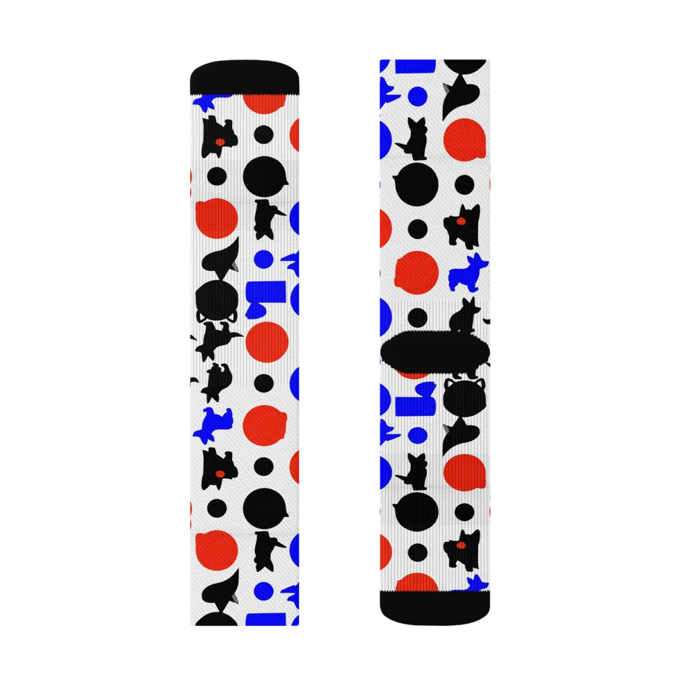 Canine Pop on Socks — Right Sock