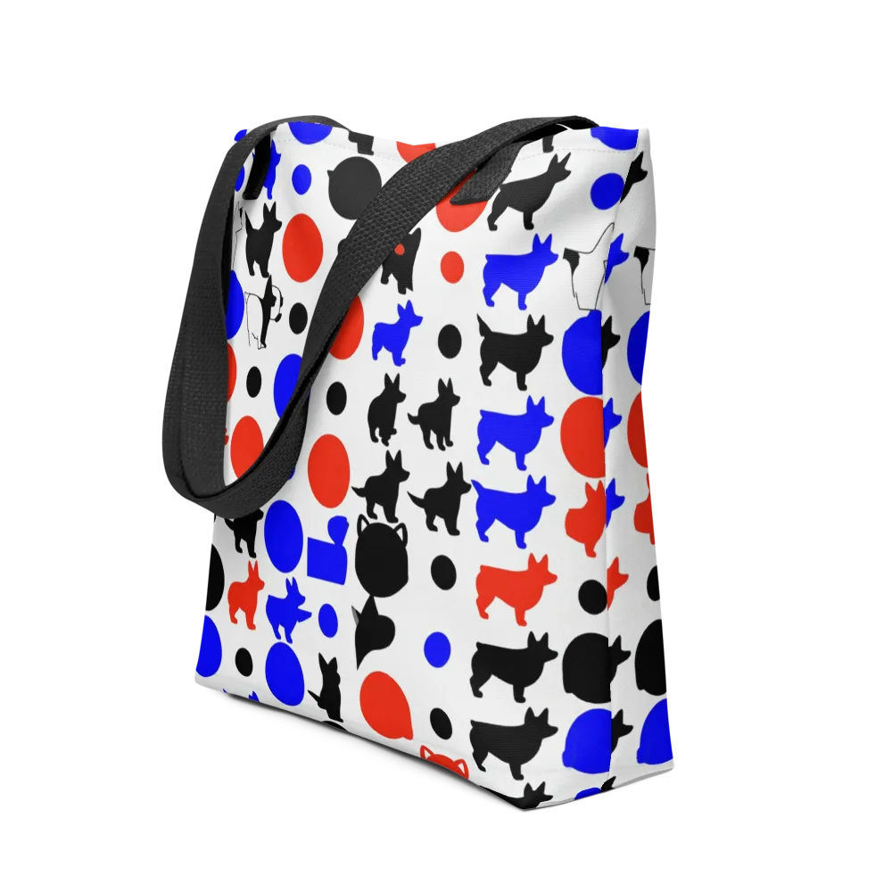 Canine Pop on Tote Bag — Front
