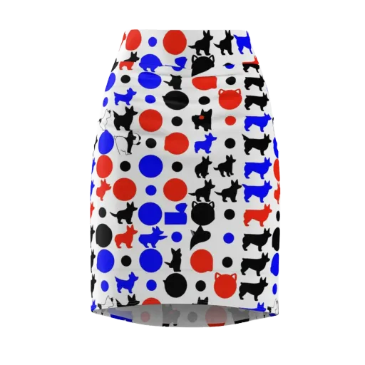 Canine Pop on a Pencil Skirt
