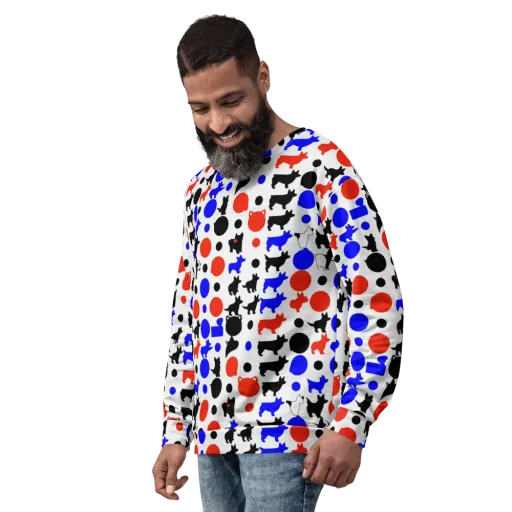 Canine Pop on a Sweatshirt