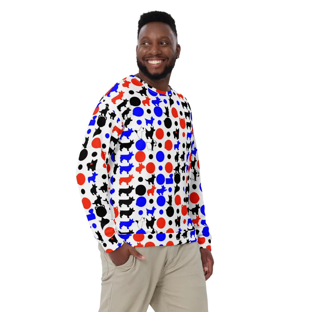 Canine Pop on Sweatshirt — Front