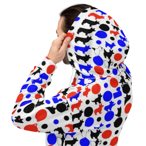 Canine Pop on a Hoodie