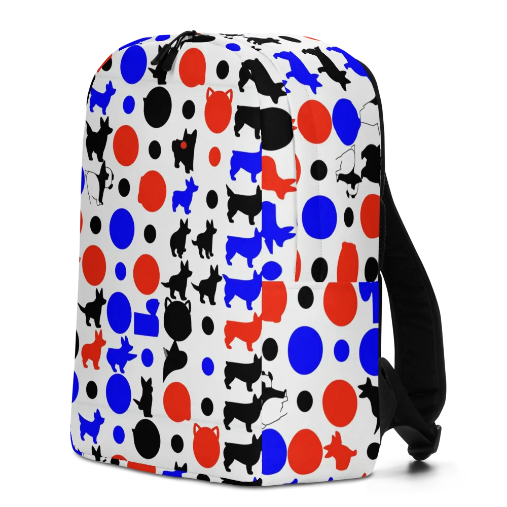 Canine Pop on Minimalist Backpack — Left