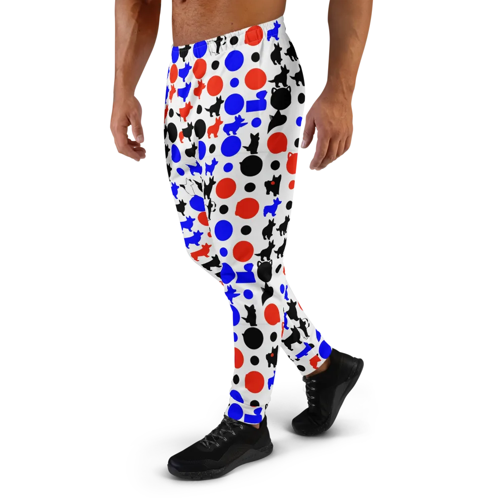 Canine Pop on Men's Joggers — Left