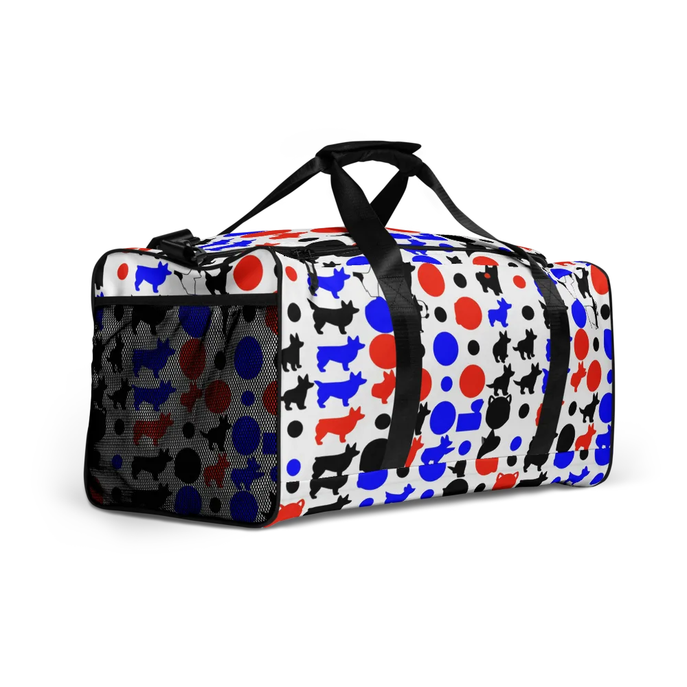 Canine Pop on Duffle Bag — Right Front