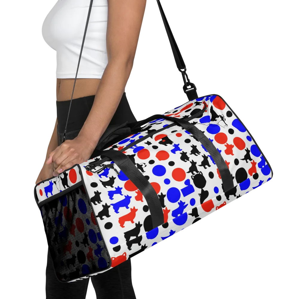 Canine Pop on Duffle Bag — Front