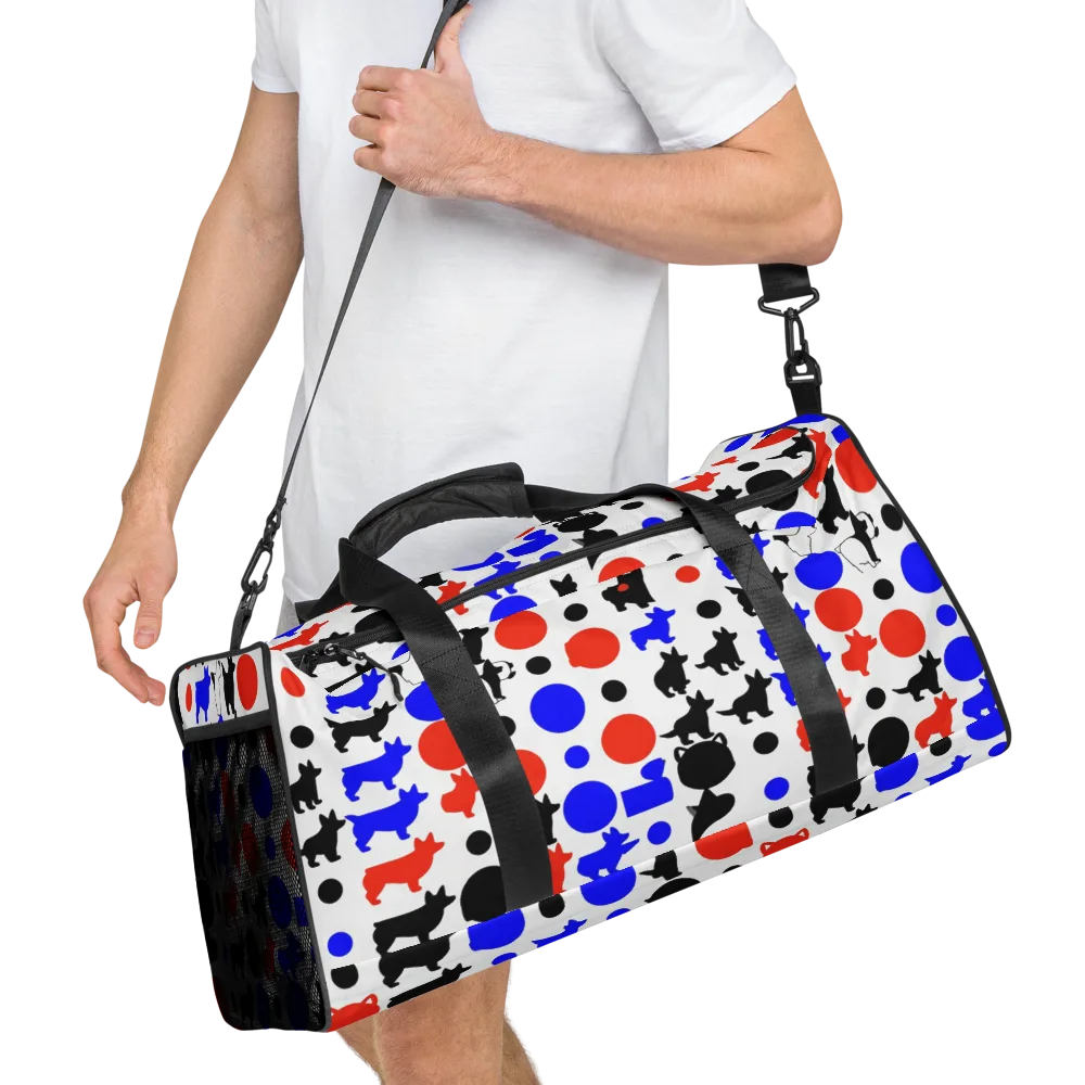 Canine Pop on Duffle Bag — Right Front