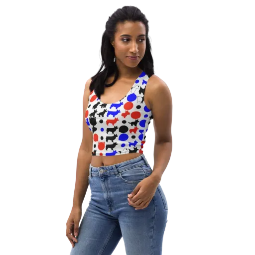 Canine Pop on a Crop Top