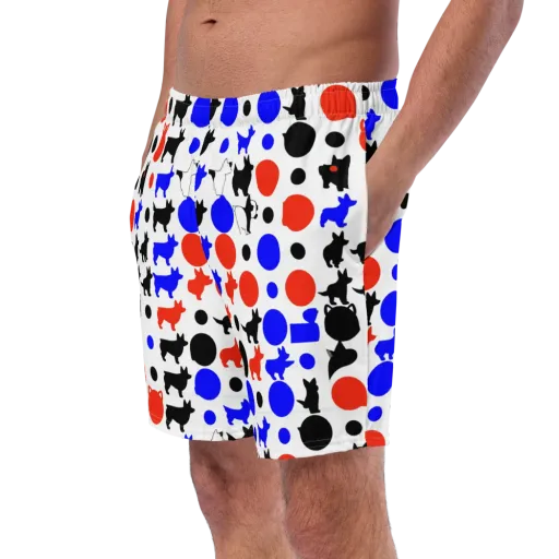 Canine Pop on a Swim Trunks