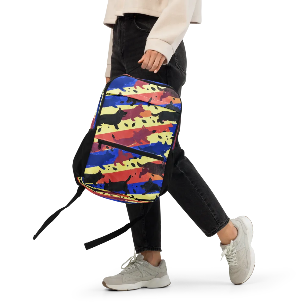 Neon Kennel Parade on Utility Backpack — Front